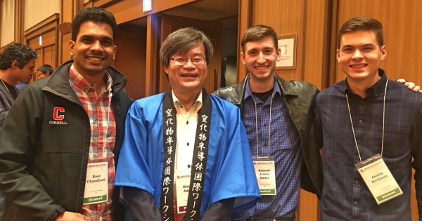 Students from the Jena-Xing group with Prof Hiroshi Amano